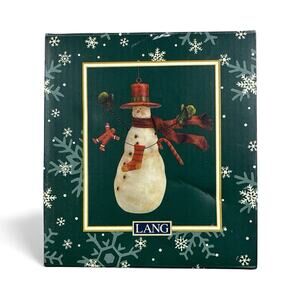 Lang Ornament Snowman By Susan Winget 2004 Holiday Harmony 5”